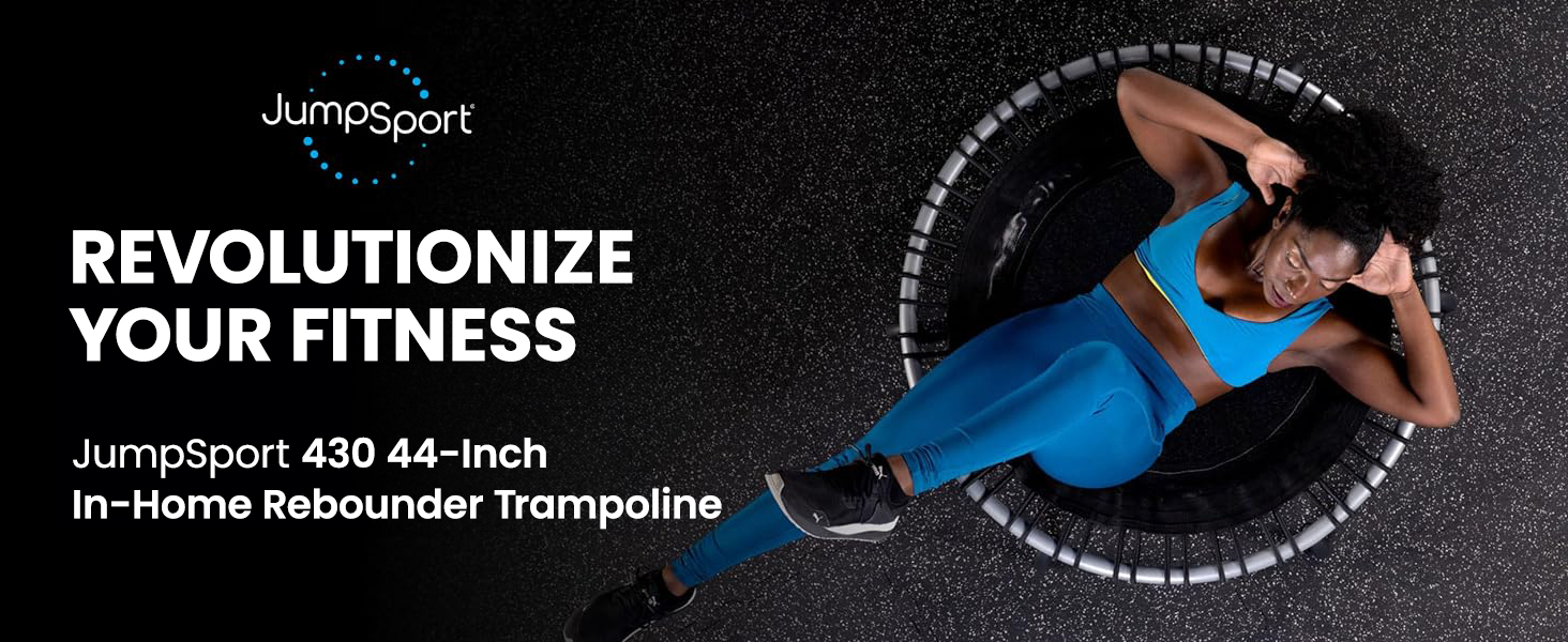 JumpSport 430 44-Inch In-Home Rebounder Fitness Trampoline with Workout DVDs