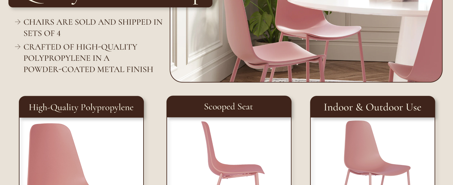 Isla Chair In Pink Blush