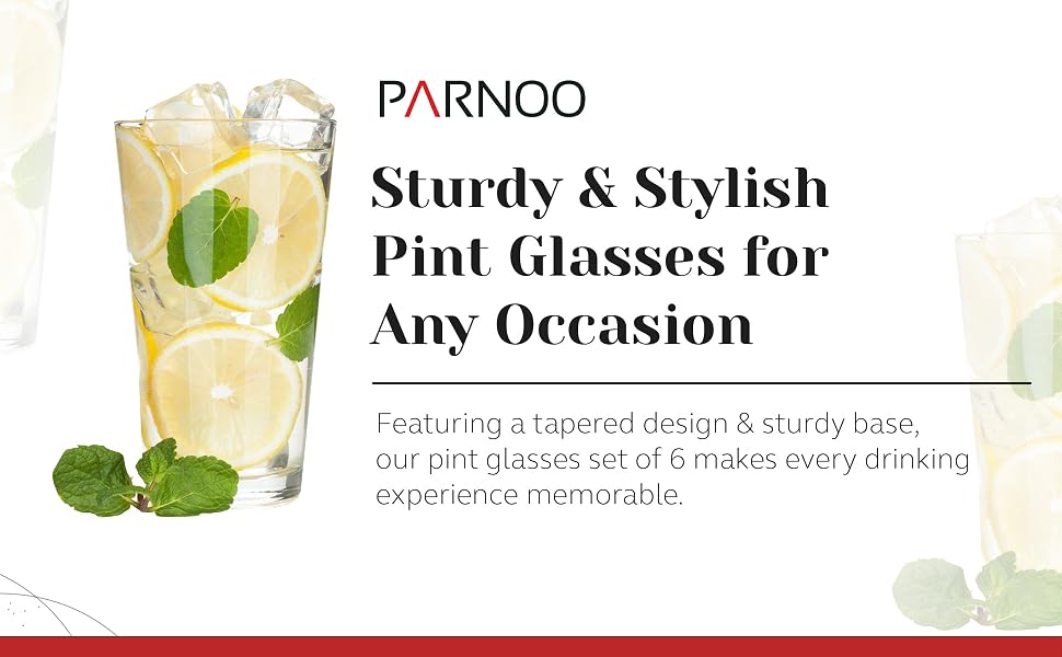 Make every event &amp;amp; celebration memorable with our sturdy &amp;amp; stylish 16 oz drinking glasses.