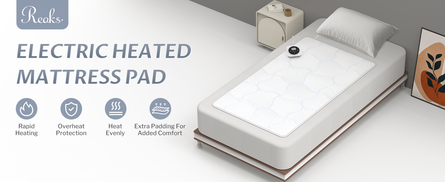 electric heated mattress pad