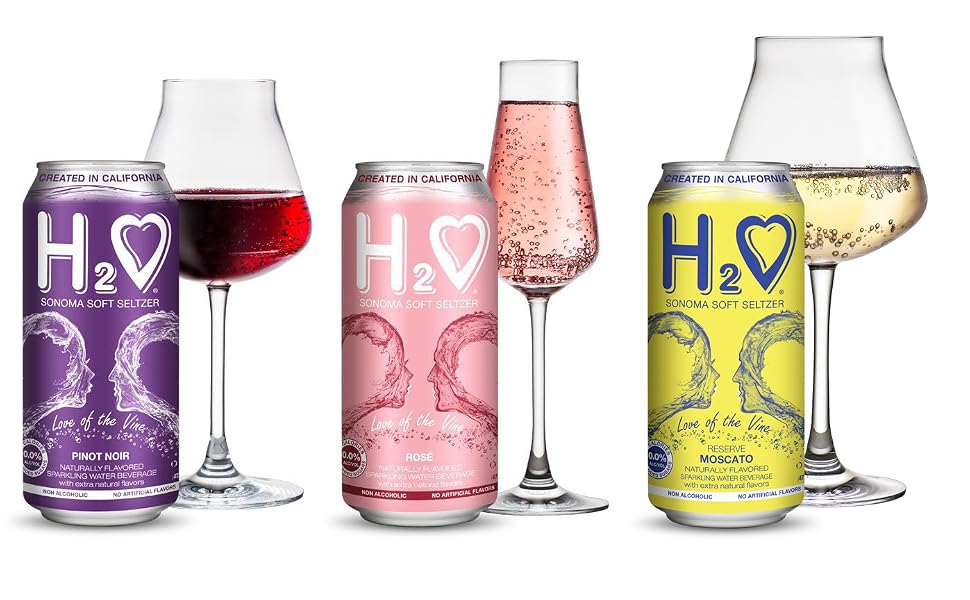 H2O Sonoma Soft Seltzer with 0.0% Alcohol
