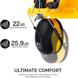 Safety Helmet with Earmuffs