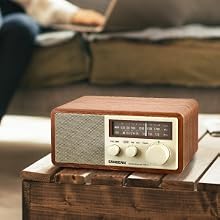 WR-11, Sangean, SANGEAN, am, fm, tabletop, portable, wood, classic,