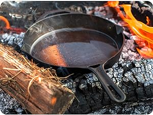 cast iron skillet non stick frying pan cookware stovetop skillets pans egg large 10 inch smooth
