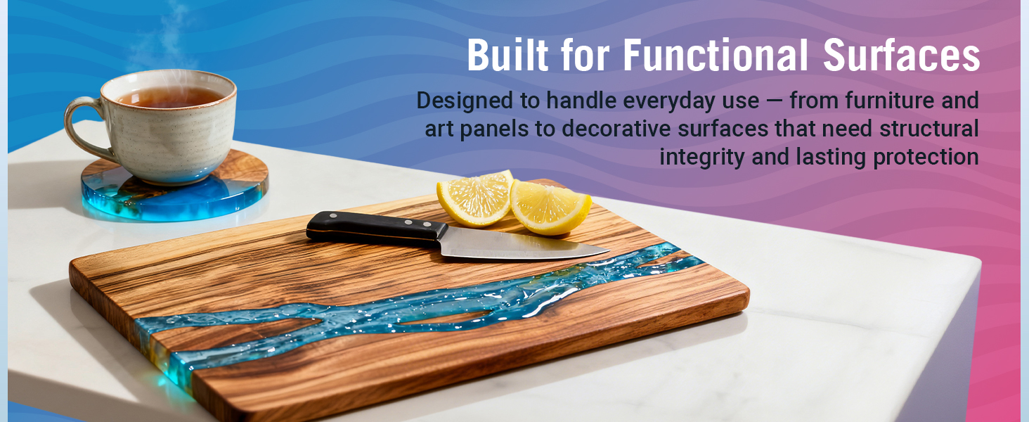 cover surfaces with epoxy