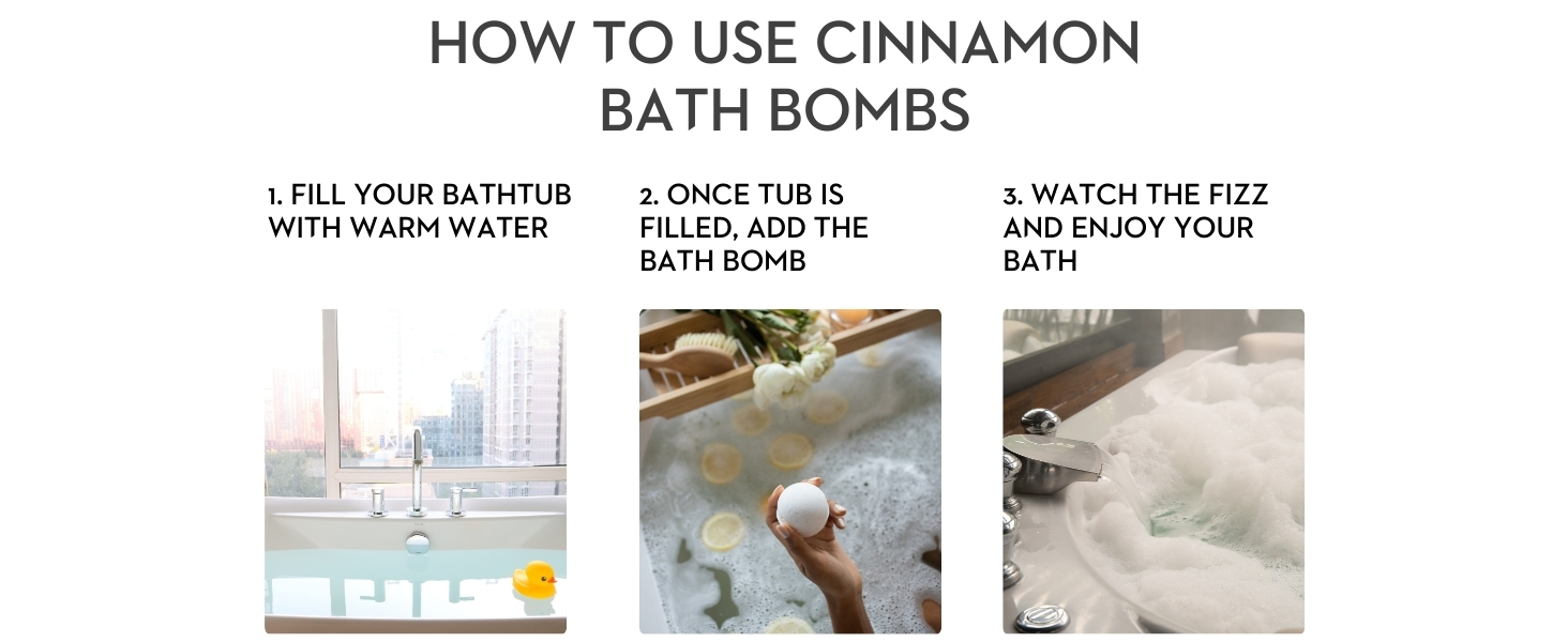how to use cinnamon bath bombs