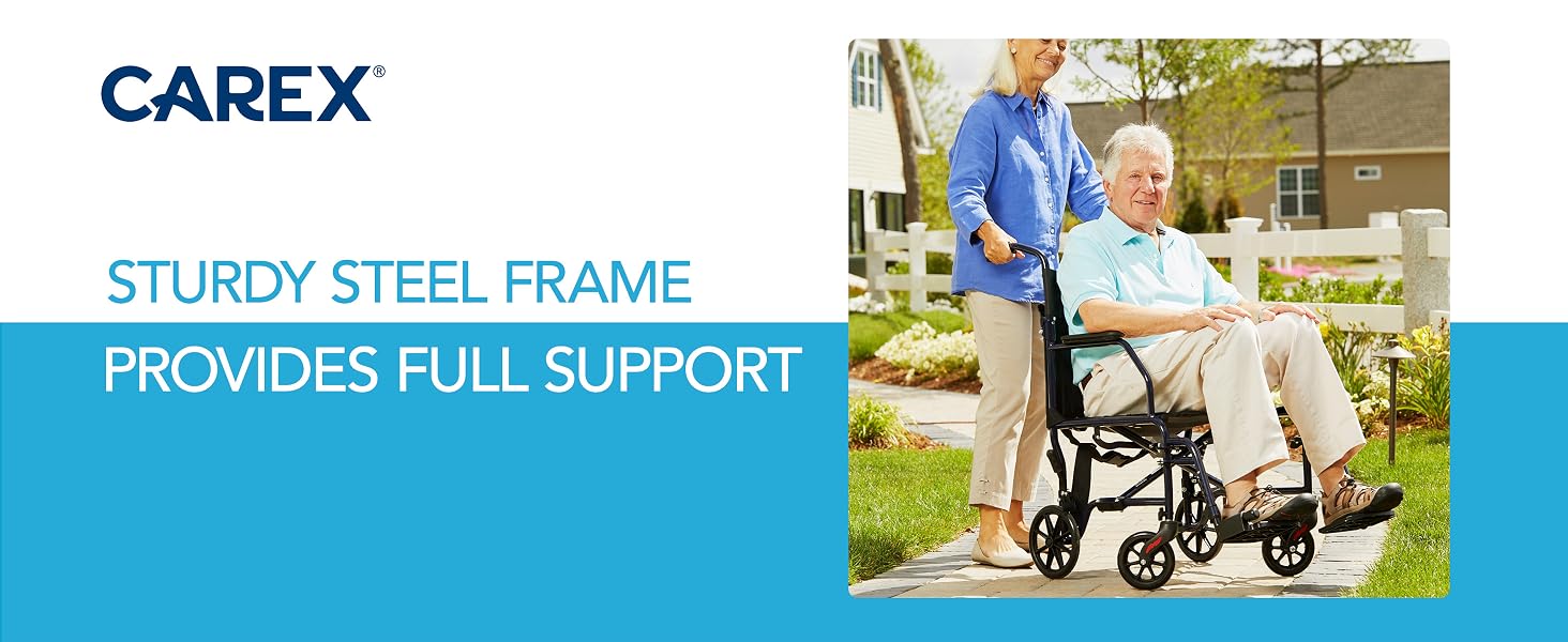 Sturdy Transport Wheelchair