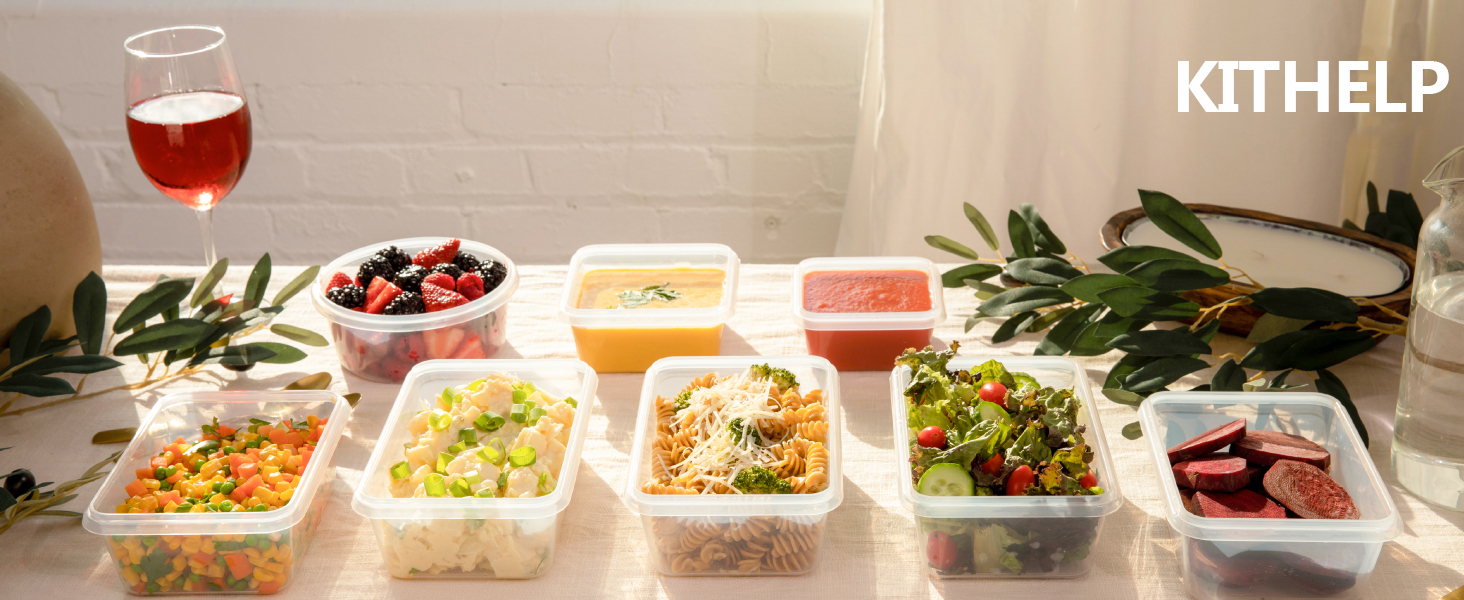 clear food storage containers with lids