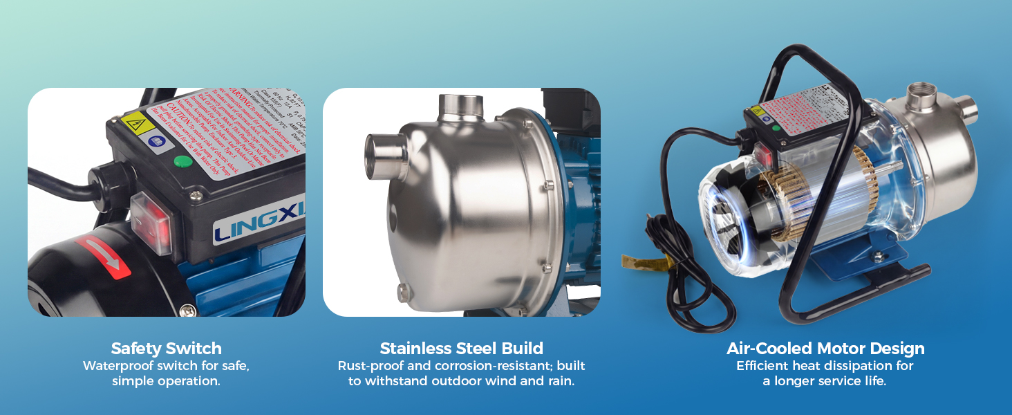 stainless steel sprinkler pump