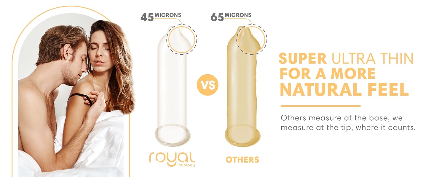 Super ultra thin for a more natural fee. Others measure at the base, we measure at the tip.