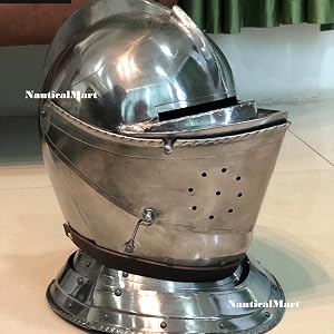 Medieval Knight Burgonet Helmet