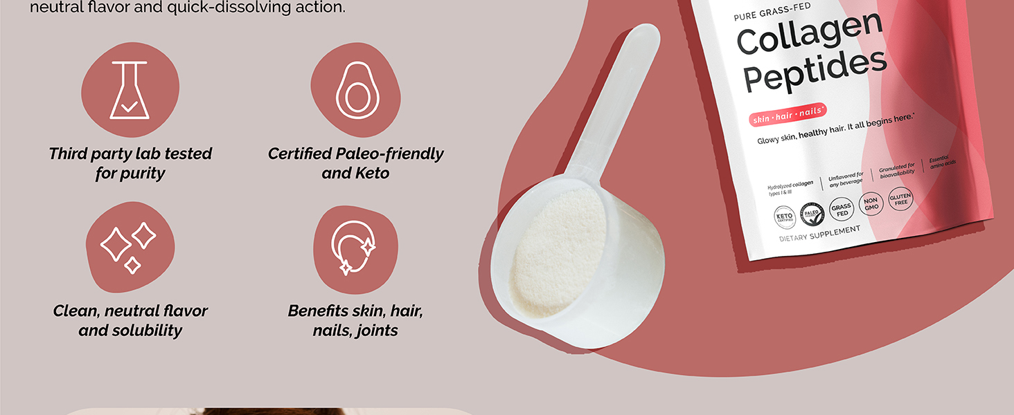 lab tested collagen heavy metals mixable collagen drink skin health