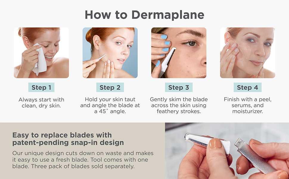 dermaplaning tool face shavers for women skincare beauty tools