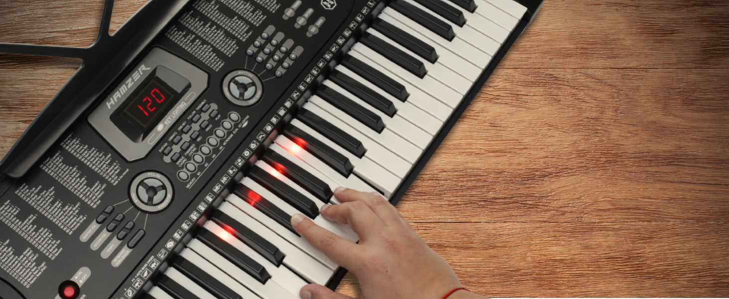 Light Up Piano Keys Keyboard Beginner Cognition Cognitive Skills Memory Finger Training Precision