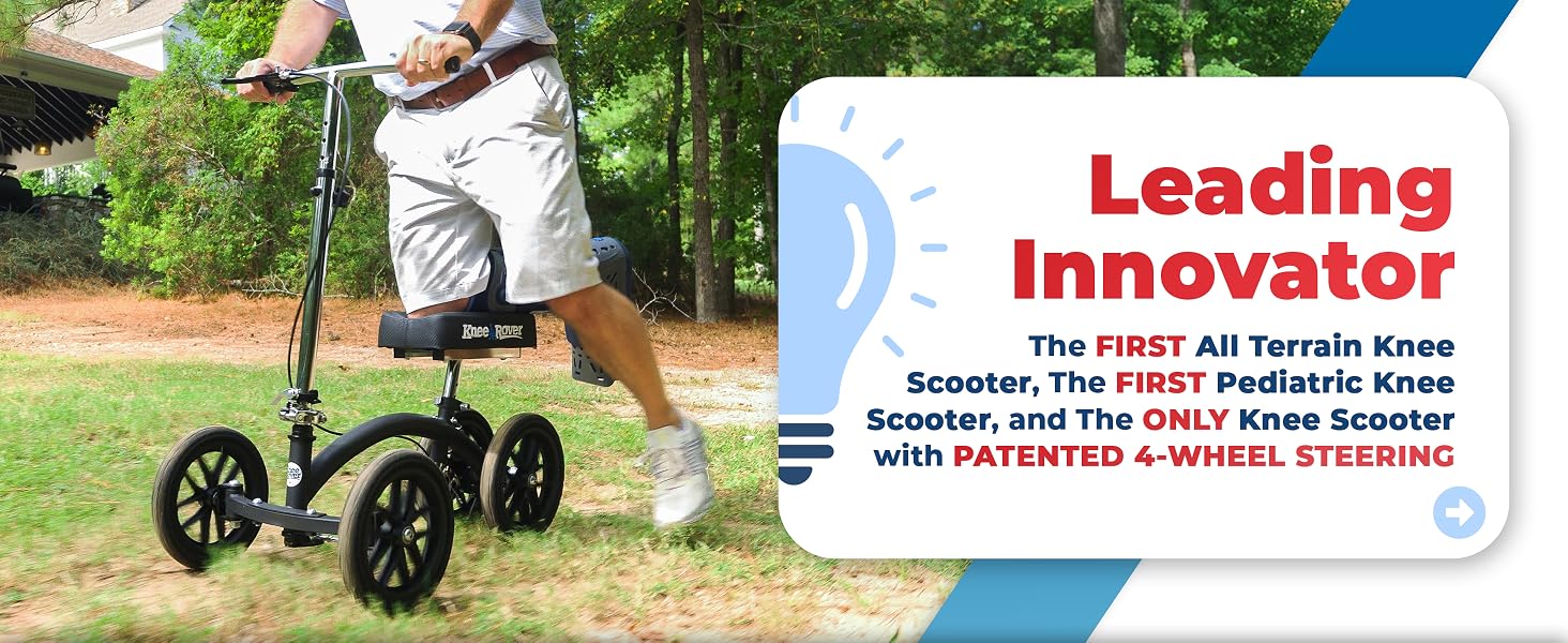 Leg scooter kneeling injury lightweight strong support light weight folding foldable compact design