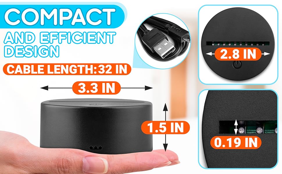 glass base lights long distance touch rgb with adjustable d photo crystal controller stand for art