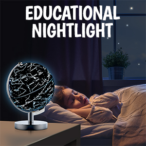 small constellation educational globe with 360 degree rotation