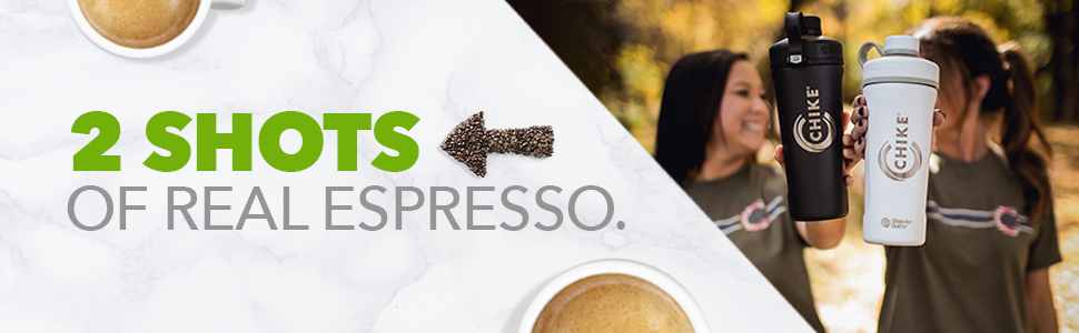 2 shots of real espresso