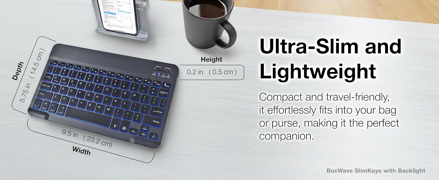 Ultra-Slim and Lightweight - compact and travel-friendly. A perfect companion