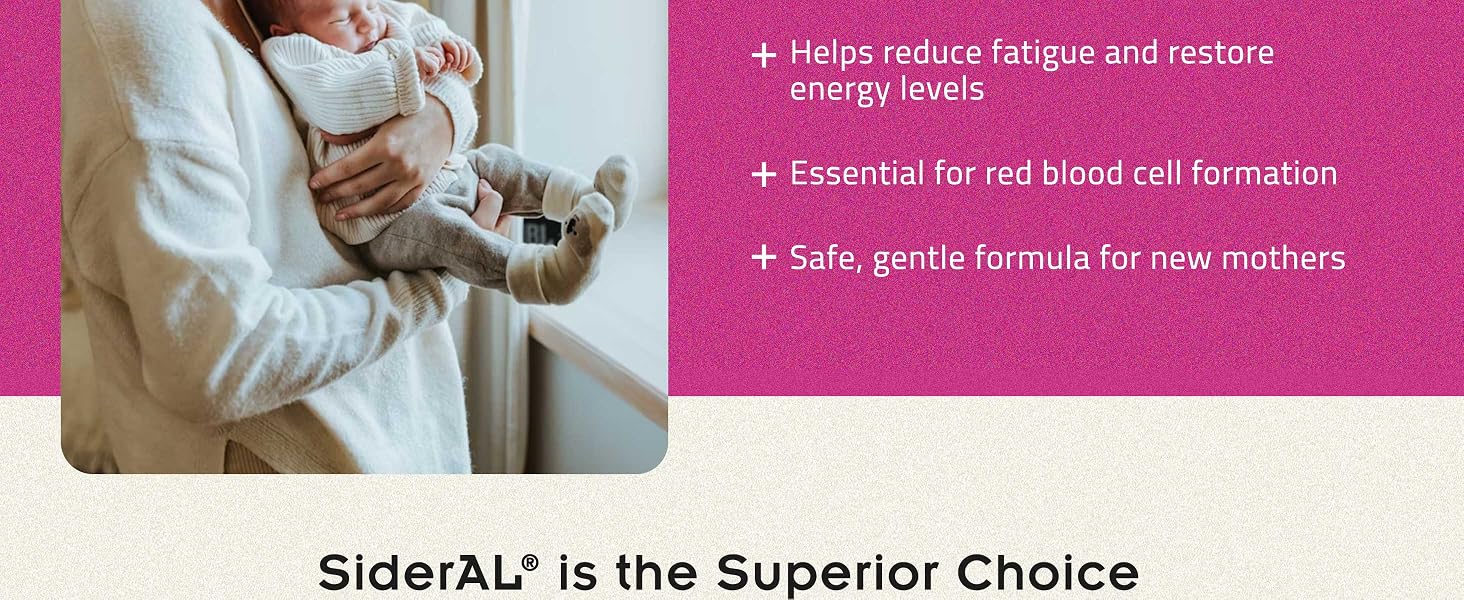 helps reduce fatigue and support energy, red blood cell fomation, safe, gentle formula for mothers