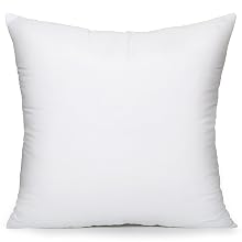 fluff pillow insert, lounge around pillow insert, hypoallergenic pillow 22x22, hypoallergenic pillow