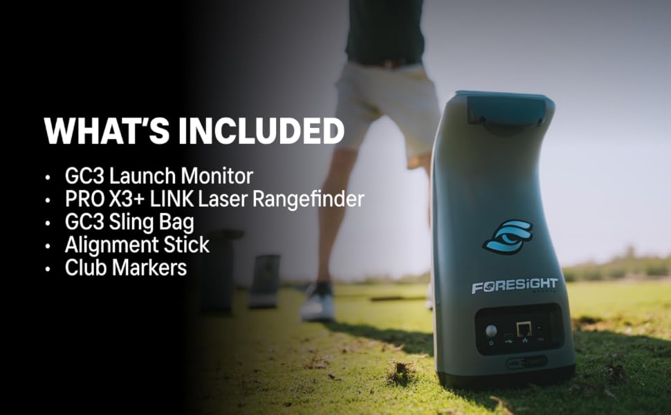 GC3 Golf Launch Monitor What&amp;#39;s Included