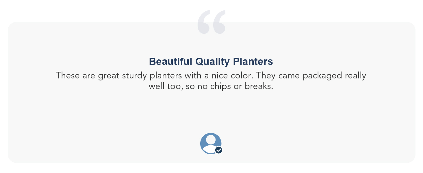 Ceramic planters