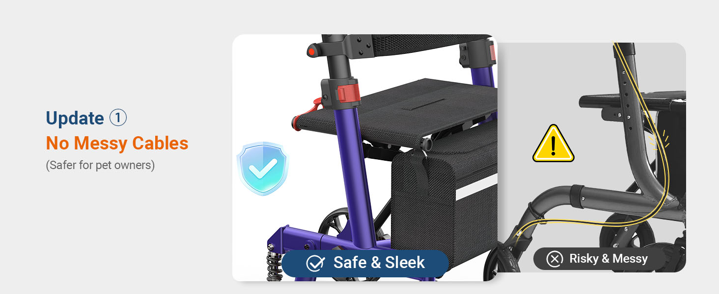 walkers for seniors with seat
