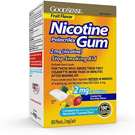 GoodSense Nicotine Polacrilex Lozenge 2 mg (Nicotine), Mint Flavor, Stop Smoking Aid; Quit Smoking with Nicotine Lozenge, 72 Count