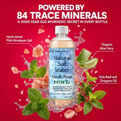 Dale Audrey Pink Himalayan Salt Water Rinse, Cinnamon Mouthwash, 16 oz