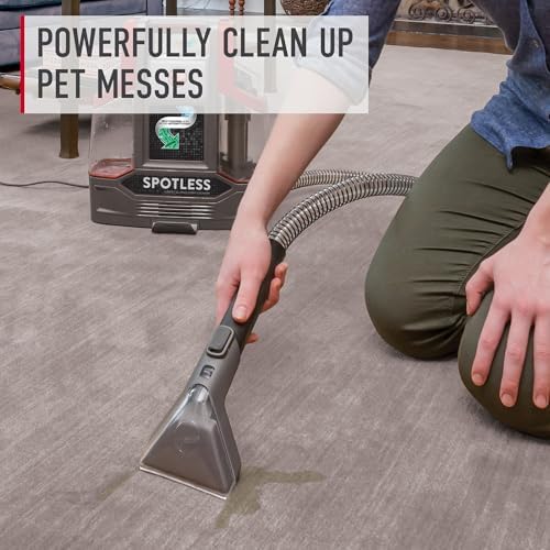 Hoover Spotless Portable Carpet + Upholstery Spot Cleaner Machine, Lightweight Shampooer Machine, Pet Stain Remover, Car and Auto Detailer