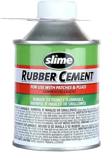 Slime 1022-A Tube Rubber Patch Kit, for Bikes and Other Inflatables, Contains, 5 Patches, Scuffer and Glue