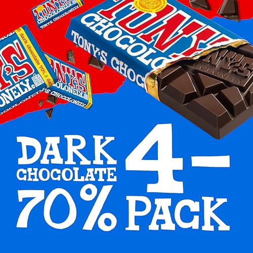 Tony's Chocolonely 42% Dark Milk Chocolate Bar with Pretzel & Toffee - Dark Milk Chocolate, Pretzel & Toffee Chunks, Belgium Chocolate