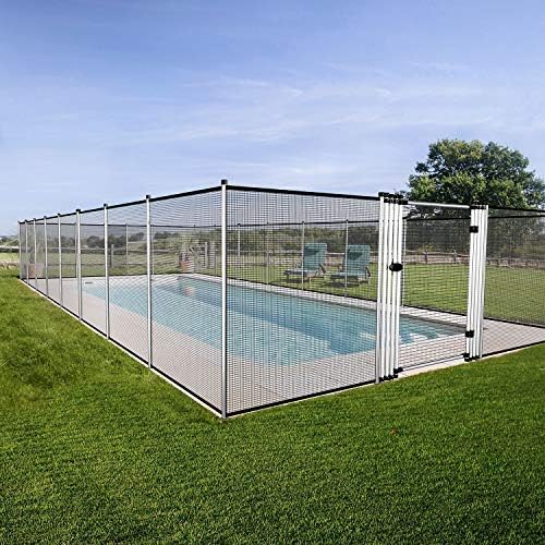 Patio Pool Fence Gate for Inground Pools with Privacy Fence Gate Door for Garden Deck Backyard Chicken Dog Outdoor Security Gate Removable 6’ H X