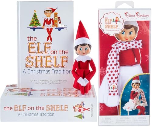 The Elf on the Shelf Christmas Tradition Box Set Girl Scout Elf (Blue Eyed)