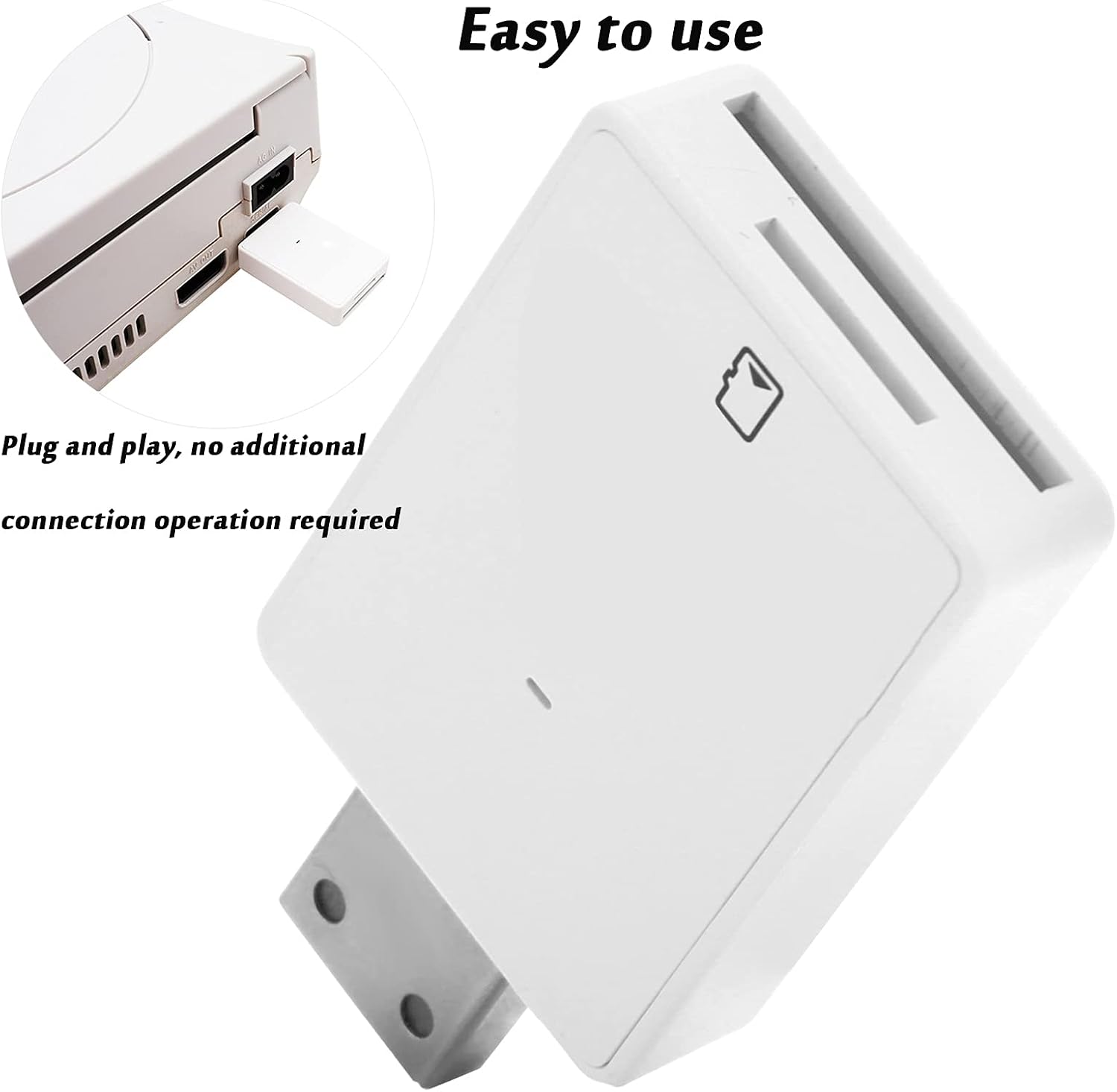 Reader,DC Memory Adapter Reader,Support TF and,Plug and Play,LED Status Indicator, Suitable for Dreamshell V4.0 Game Console