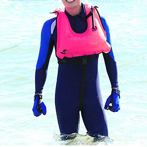 OMOUBOI Snorkel Vest for Adults Swim Vests Inflatable Snorkeling Jackets for Diving, Snorkeling, Swimming Safety (Suitable for 100-220 lbs)