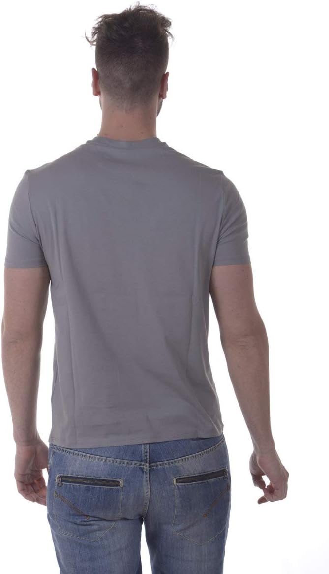 Emporio Armani Mens Regular Fit Jersey Barcode T-Shirt