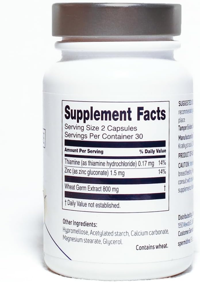 LONGEVITY LABS + spermidineLIFE Supplement, 60 Capsules