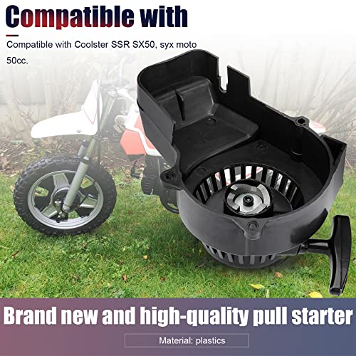Pull Start Starter for 33cc 43cc 47cc 49cc 50cc 2-Stroke Engine Mini Quad ATV Scooter Go Kart Chopper Pocket Bicycle Rocket Pit Dirt Bike Coolster