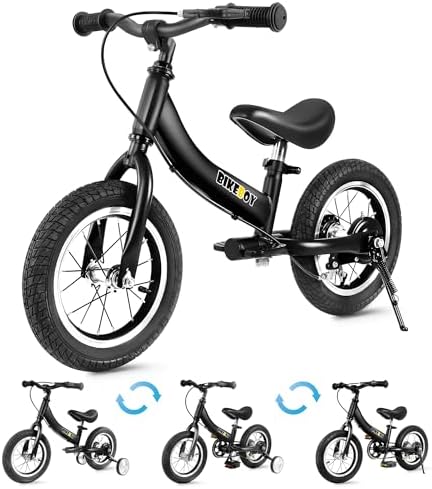 Balance Bike 2 in 1,The Dual Use of a Kids Balance Bike and Toddler Bike, for 2 3 4 5 6 7 Years Old -12 14 16 Inches with Training Theory, Brake, Pedal