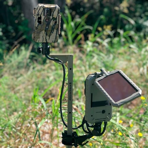 Stealth 29-Inch-49-Inch 1/4-Inch Steel Hunting Trail Camera | CAM Adjustable 29'-49' Expandable Height/4' Tripod Multi-Pivot Stable