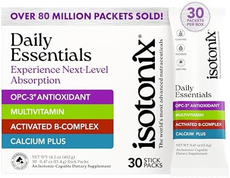 Isotonic Daily Multivitamin Powder Packets for Women & Men – 4-in-1 Multivitamin, B-Complex