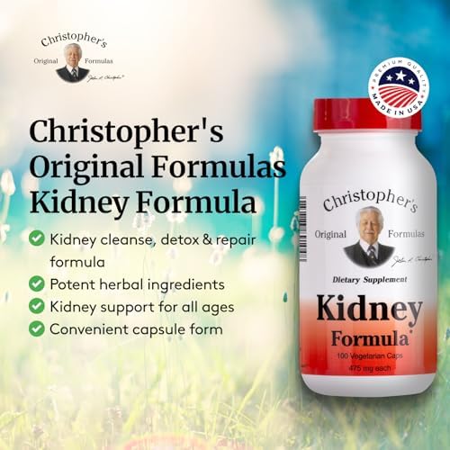 Christopher's Original Formulas Kidney Formula - Kidney Cleanse Detox & Repair Formula - Herbal Blend for Kidney Support