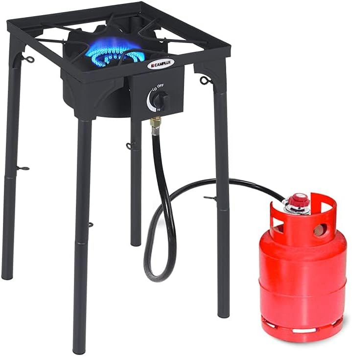 Camplux Camping Stove 2 Burners, Propane Burner 260,000 BTU, Heavy Duty Gas Stoves for Outdoor Cooking