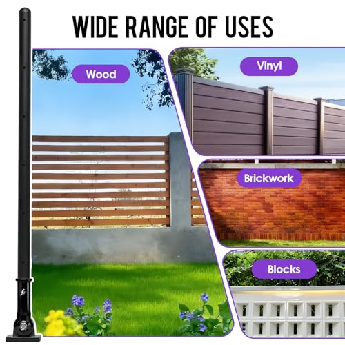 Cat Fence Extension & Conversion Kit | 30-Inch Height, 50-Foot, Wood, Metal, Vinyl & Brick Fences, Durable Polyethylene, Easy Install, Complete Set