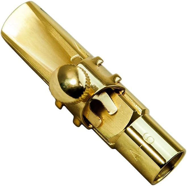 Paititi Professional Gold Plated Alto Saxophone Metal Mouthpiece #6