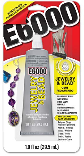 E6000 Jewelry and Bead Adhesive with 4 Precision Applicator Tips for Jewelry! (Original Version)