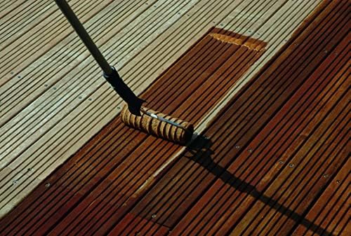 OWATROL Aquadecks, Wood Stain and Sealer, Matt Finish, 85 Oz, Teak | Protects Wood from UV & Moisture, Wood Stain & Sealer for Decks, Fences & Furniture, Water-Based, Won't Peel or Flake, Matt