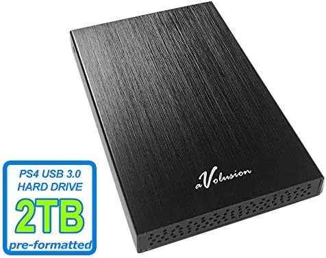 Avolusion HD250U3 2TB USB 3.0 Portable External Gaming Hard Drive (for PS4, Pre-Formatted) - 2 Year Warranty